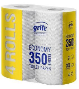 GRITE Papier toaletowy 2 warstwowy 350 listków 38,5m 4 szt. ECO Mini 350