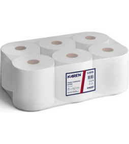 VELVET Papier toaletowy jumbo 140m celuloza 2 warstwy 12 sztuk